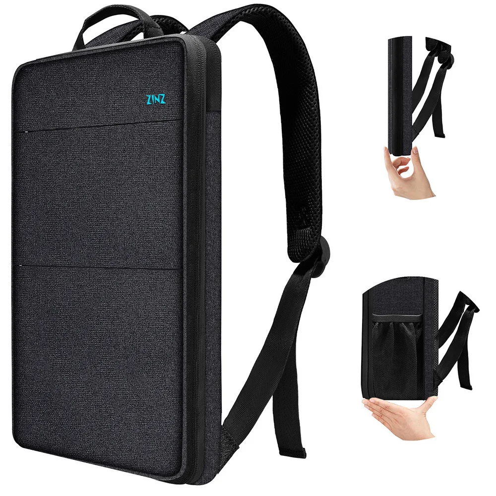 Ultradünner, erweiterbarer Laptop-Rucksack mit USB-Anschluss, multifunktionaler Geschäftsreiserucksack für Herren, Geschäftsreisen, täglicher Arbeitsweg