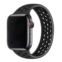 Silicone Straps For Apple Watch 10 Band 46/42mm 44mm 45mm 38/40/41mm Elastic Solo LoopBelt Bracelet IWatch 9876543 Ultra 2 49mm