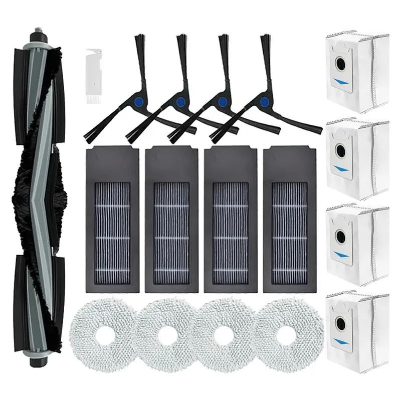 

Комплект аксессуаров ABHZ для роботов-пылесосов Ecovacs Deebot X2 / X2 Omni / X2 Pro / DEX86: основные и боковые щетки, HEPA-фильтр, салфетки для влажной уборки, мешки для сбора пыли