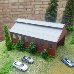 1/160 N scale model loco maintenance building locomotive repair workshop Plastic Model Railway Train Layout DIY Material Parts