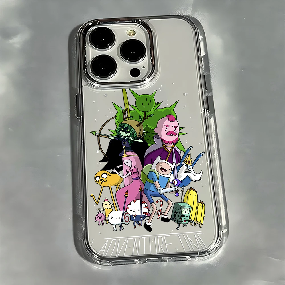 Cartoon A-Adventure Cute T-Time Phone Case For Google Pixel 10 9 8 7 8A 9A XL Pro 4G 5G Transparent Soft Silicone TPU Back Cover view 2