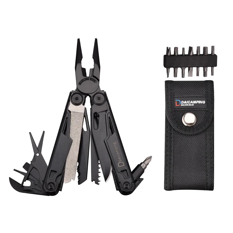 Daicamping DL12 DL13 DL1 Kit de herramientas multifuncionales para acampar EDC multiherramientas tijeras sierra multi alicates juegos de herramientas de mano