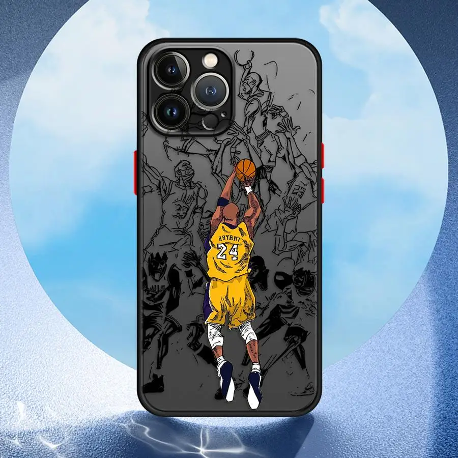 Cartoon Basketball Star Phone Case for Apple iPhone 15 13 Pro XS 11 Max XR 14 16 12 Mini 11 16e TPU