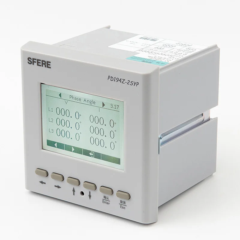 PD194Z-2SYP Liquid Crystal Display LCD Multifunctional Power Meter Jiangsu Sesfield Three-phase Multifunctional Electric Meter