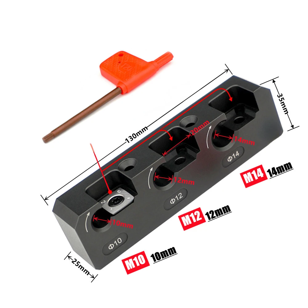 NEW Electric Drill Milling Dowel Round Rod Auxiliary Tool Dowel Maker 10mm, 12mm, 14mm with Carbide Blade Woodworking Tool