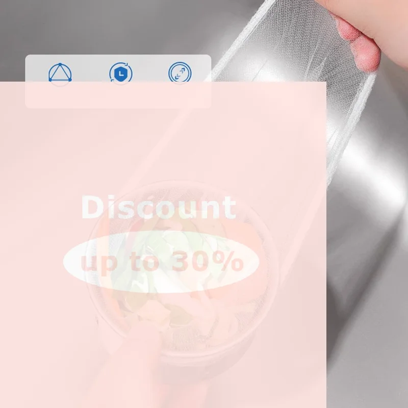 [100Pcs/Pack Disposable Sink Filter Kitchen Sewer Net Garbage Filter Bag Sink Strainer Bathroom Drain Hair Anti-blocking Net]