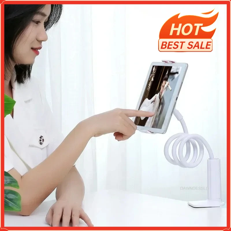 70/100cm Phone Holder Stand Lazy Bracket Headrest Bed 360 Flexible Long Arms Clamp Mount for IPhone Samsung and 3.5~6.7" Device