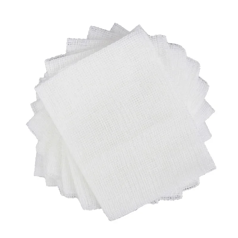 10Pcs/bag Gauze Pads Non Woven Wound Care Supplies Sterile Bandage Sponge First Aid For Wipes Sponges Cotton Makeup Wounds