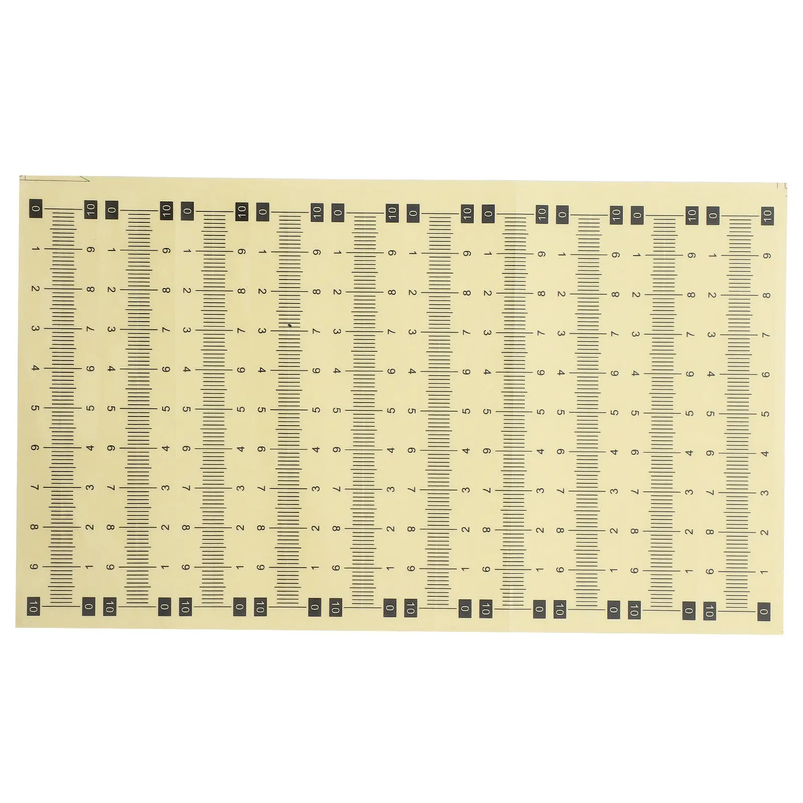 

20 Sheet Self Adhesive Scale Ruler Stickers Waterproof Peel Stick Measuring Tape for Woodworking Sewing DIY Crafts