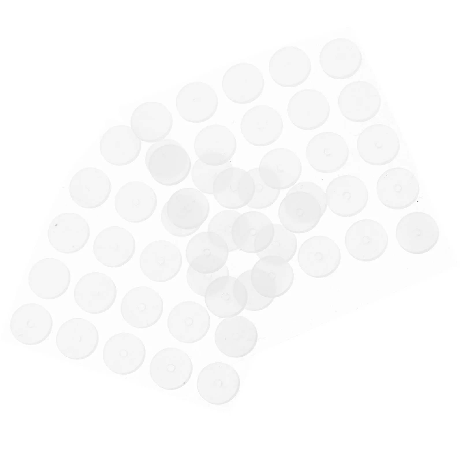 

50 Pcs Backs Hyperplasia Earring Pads 7x1x1mm Silicone Safety Discs Earring Patches For Handmade Secure Backings White