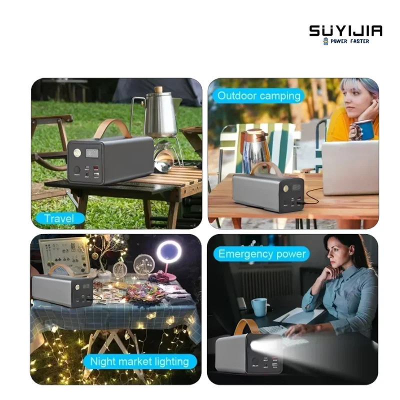 200 واط 60800 مللي أمبير سعة كبيرة سريع قوة البنك المحمول الطاقة التيار المتناوب بطارية الناتج شاحن بطارية آيفون 220 فولت السفر قوة البنك