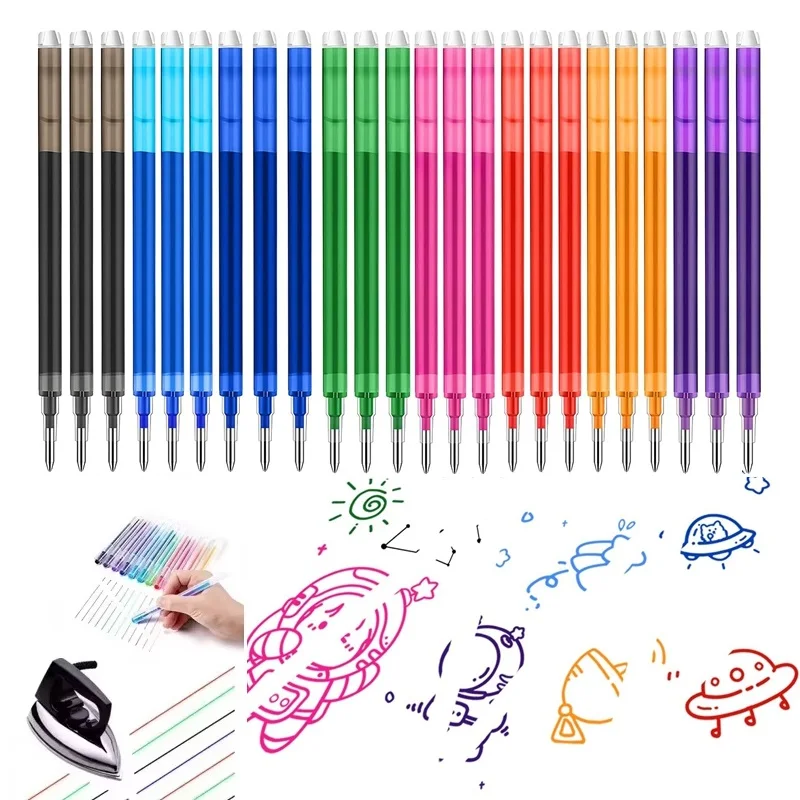 6 PCS Erasable Pen Heat Erasable Refill Gel Pen Pilot-Frixion-Erasable-Pen Frixion-Refill Frixion-Pen Frixion-Erasable Refill