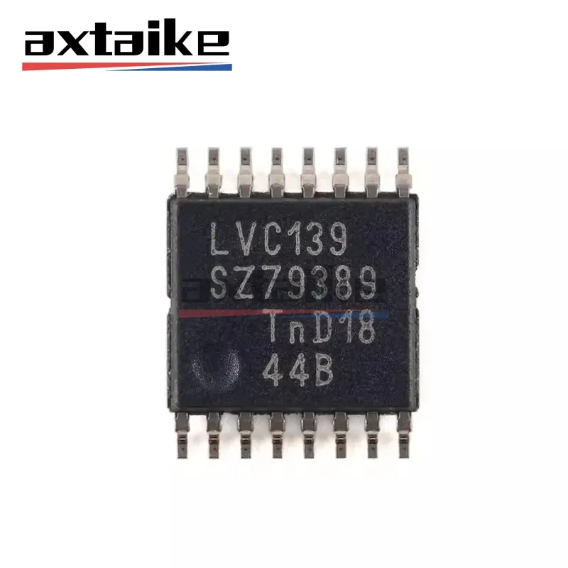 10PCS 74LVC139PW LVC139 TSSOP-16 74LVC139 74LVC139PW,118 Dual 2-to-4 Line Decoder Demultiplexer SMD IC