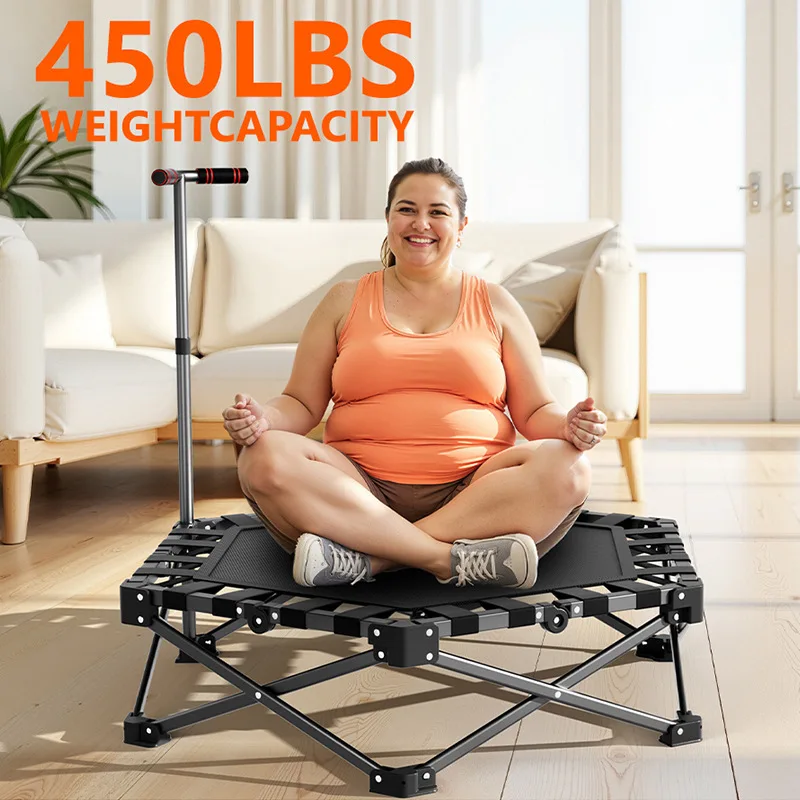 Adult Trampolines Easy To Store Folding Trampoline Household Indoor Trampoline Foldable  Jumping Trampoline