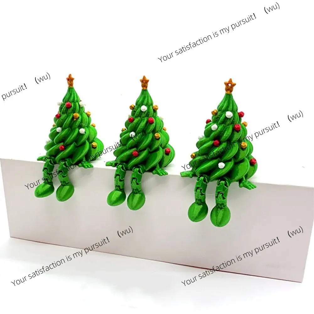 Party Decor Colorful 3D Printed Christmas Tree Funny Green Xmas Decoration Unique Christmas Tree Model Home