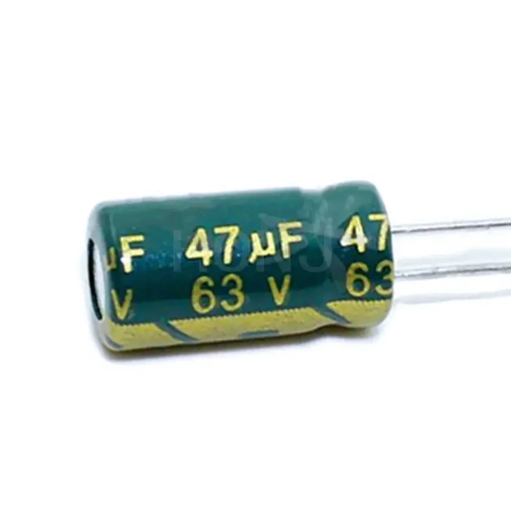 20-50PCS 47UF 63V 105C 6X12mm Aluminum Electrolytic Capacitor 63V47UF radial lead 20%