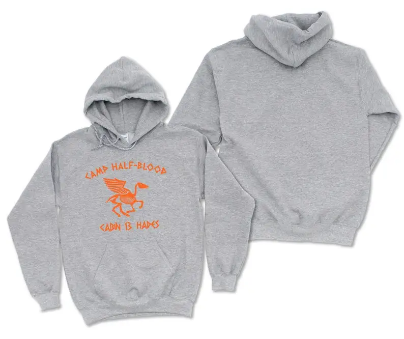 Bluza z kapturem Cabin 13 Camp Half Blood Camp Halfblood Half Blood Hoodie Jupiter Half Chronicle Grey Percy Jackson Pullover Damska Męska