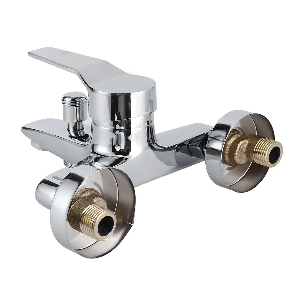 Bathroom Faucet G1/2in Thread Copper Household Bathroom Bathtub Wall Mounted Triple Shower Faucet Mixer Tap Mixer Tap Shower Tap