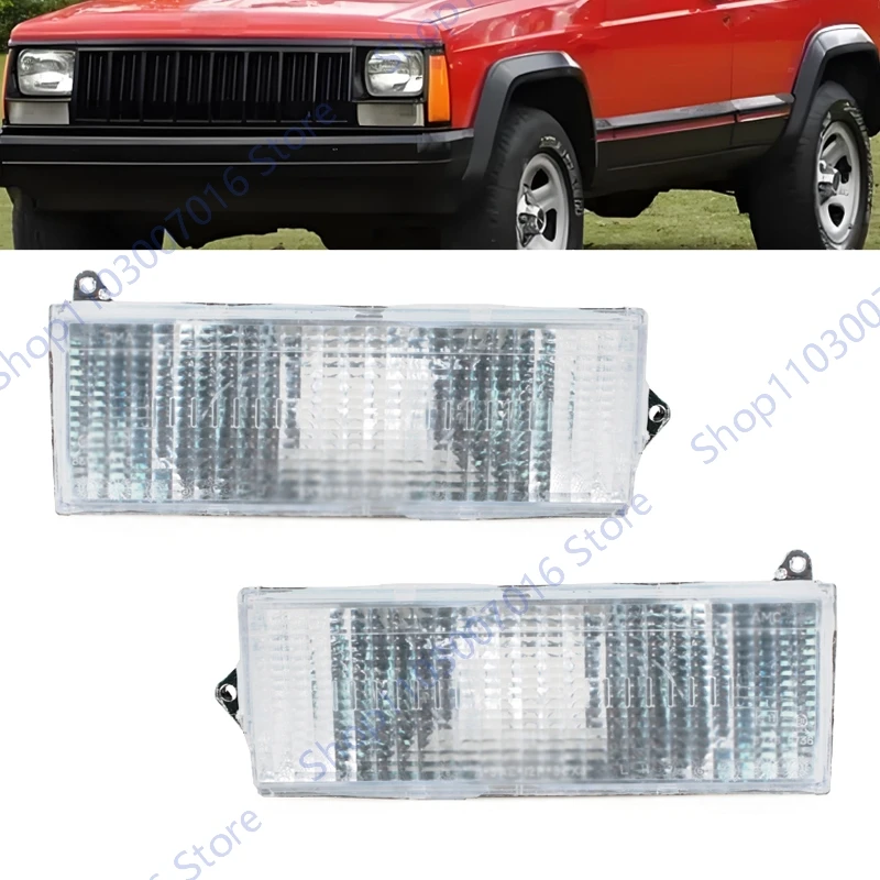 

Fog Light For Jeep Cherokee Base 1984-1989 1990 1991 1992 1993 Bumper Fog Lamp Signal Front Parking Light No Bulb 56000098