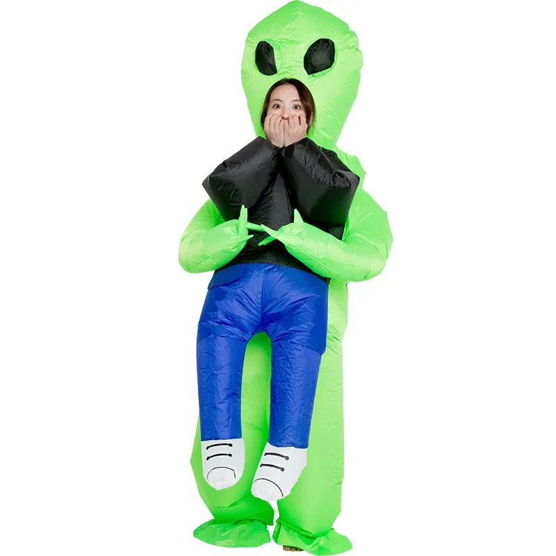 New ET Alien Inflatable Costume Funny Fancy Suits Dress Death Ghost Purim Halloween Carnival Anime Party Adult Cosplay Costumes image 3