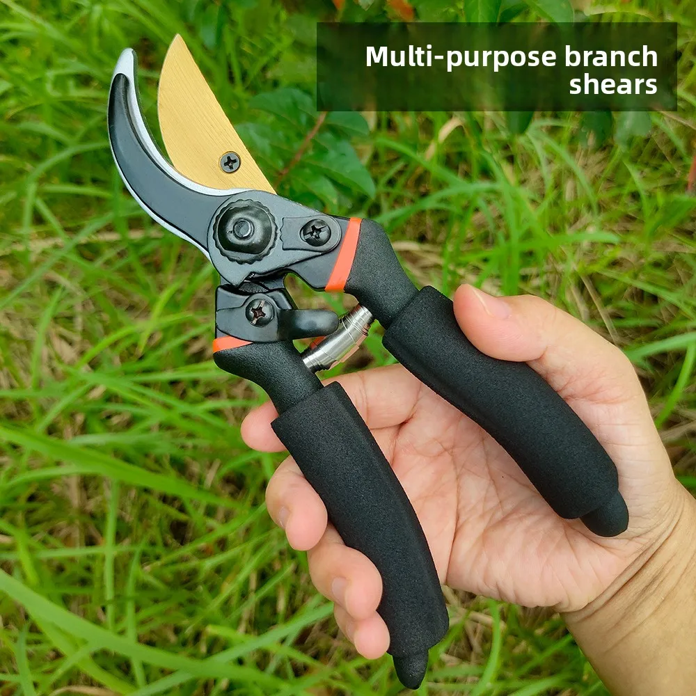 

SK5 Steel Gardening Pruning Scissors Coarse Branch Scissors Pruning and Fruit Picking Scissors Strong Scissors