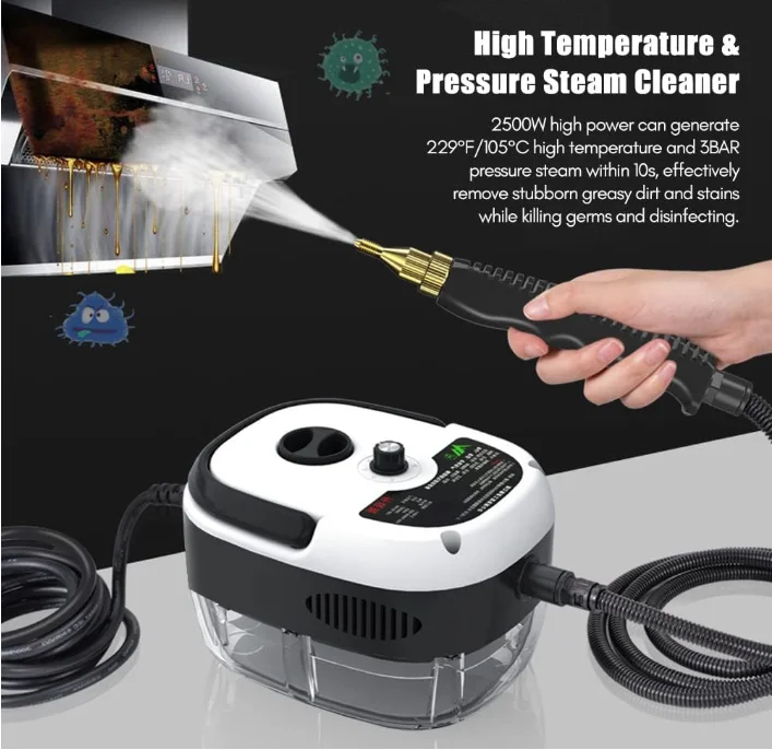 

Кондиционер, кухонные перы, масляные пятна, ручной пароочиститель 2500 Вт, высокотемпературная пароочистка под давлением, портативная