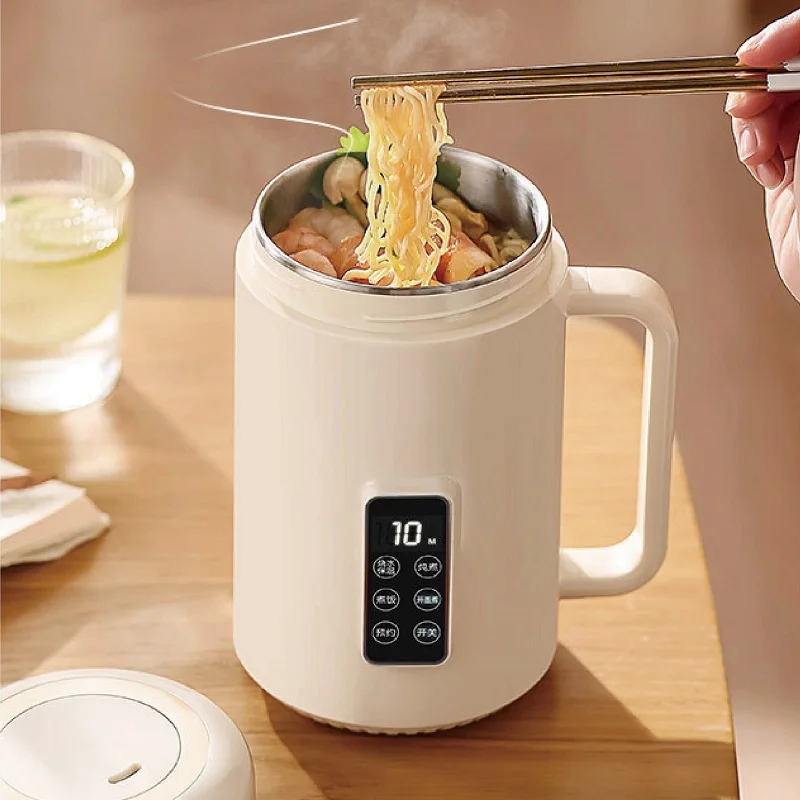 500 W Kettle 12 h Appointment Porridge Special Pot Por 304 Stainless Steel Health Cup Multifunctional Rice Cooker 1 L