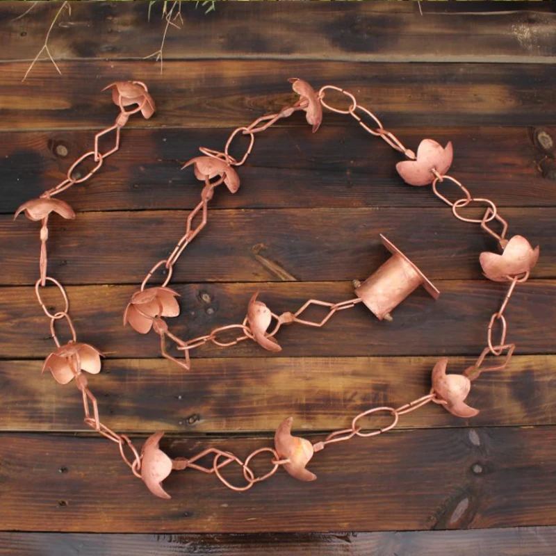 

Lotus Waterfall Drainage Rain Chain 260cm