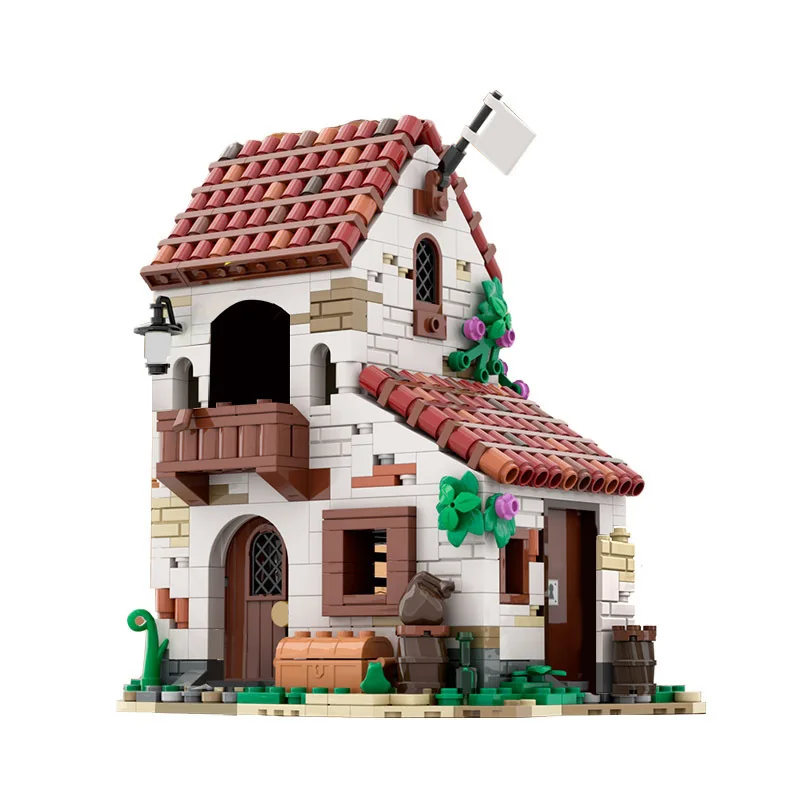 MOC 923PCS Imperial Island Eldorados Fortress Building Blocks Set Trading Post Pirates Bays Rowing Brick Toy Kids Gift