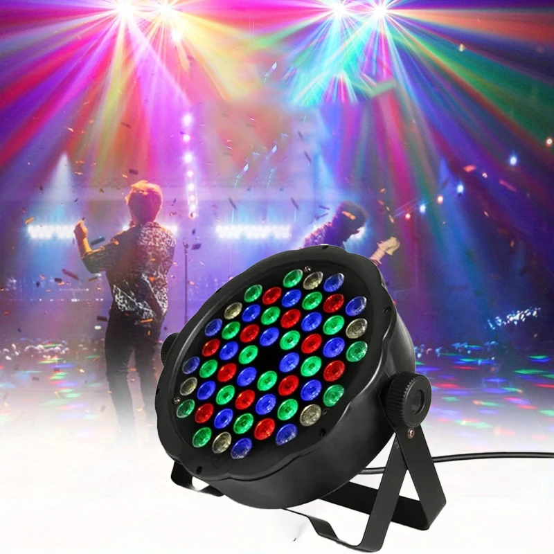 

LED 54x3W RGB Stage Light Party Disco Bar Nightclub Projector Lamp Voice Control Flash DJ Strobe Lightings For Wedding Birthday