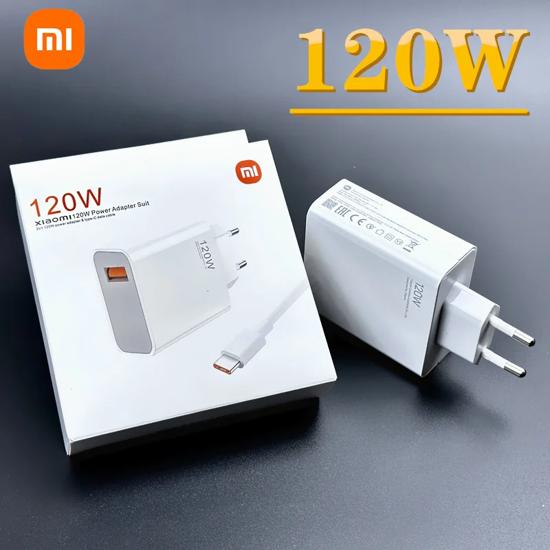 Xiaomi-cargador rápido Original para ordenador portátil, dispositivo de carga de 120W, para la UE, Redmi K30 Pro/10X Pro