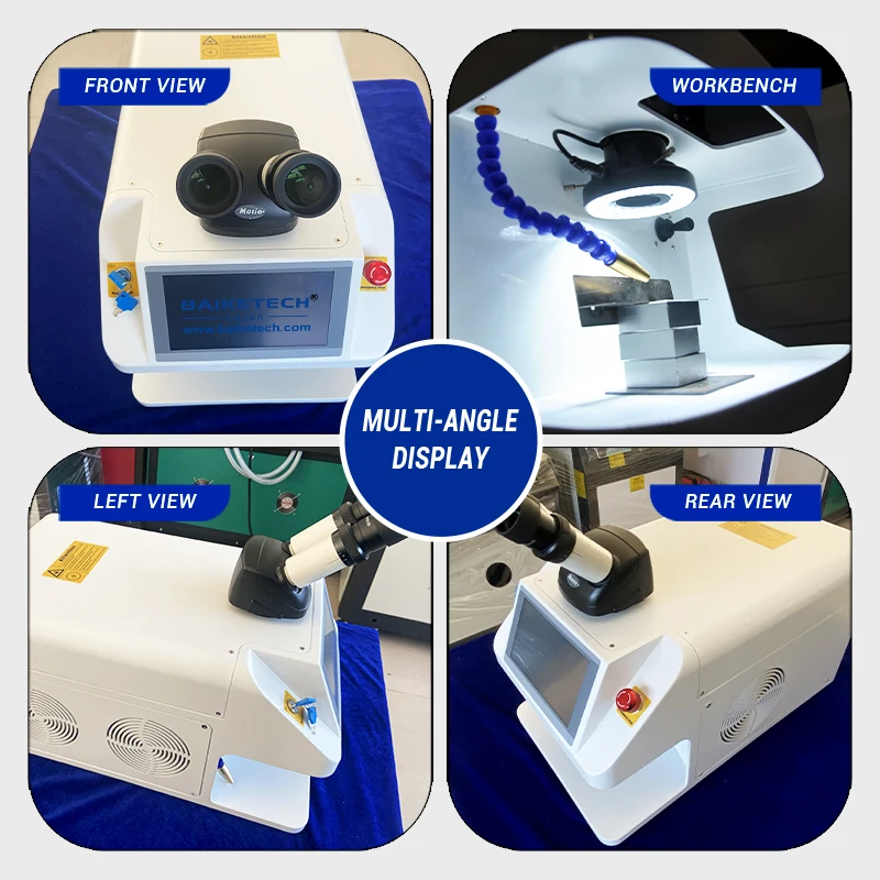 Industrial Grade Laser Spot Welder Built‑in Cooling System Long Service Life For Jewelry Factory Mass‑Production