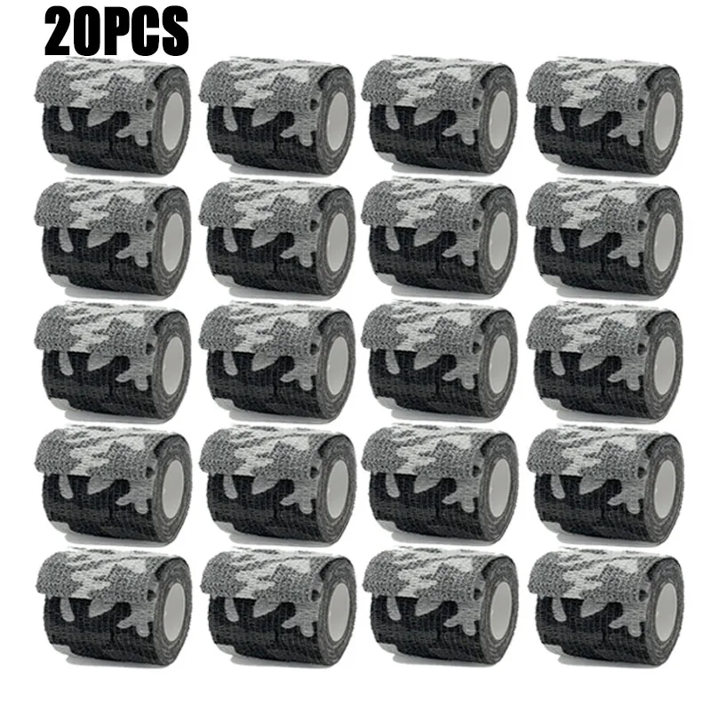 

1/10/20Pcs 4.8m Camouflage Sport Self Adhesive Elastic Bandage Wrap Tape Elastoplast For Knee Support Pads Finger Ankle Palm
