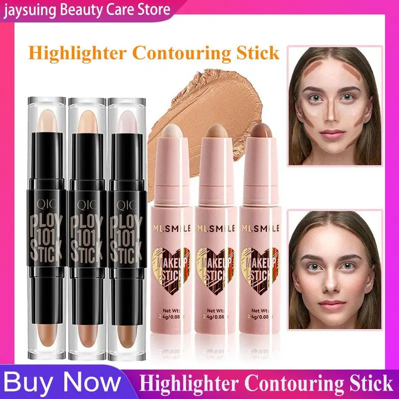 Evidenziatore Contouring Stick 2 In 1 Concealer Highlight Shadow Face Contouring Makeup Concealer Stick Korea Makeup Pen