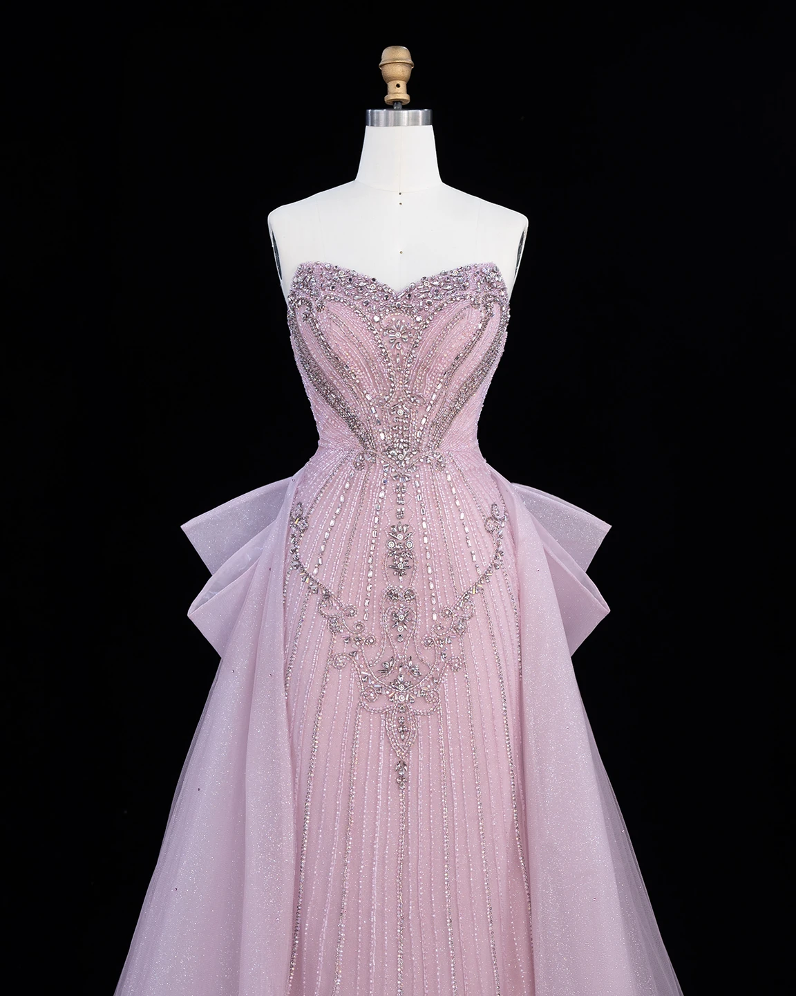 Sharon Said Abendkleid Luxus Meerjungfrau Sweetheart Tüll Perlen Kristalle Dubai Formelles Party-Hochzeitsgast-Kleid SS068 Maßanfertigung – Detail 6