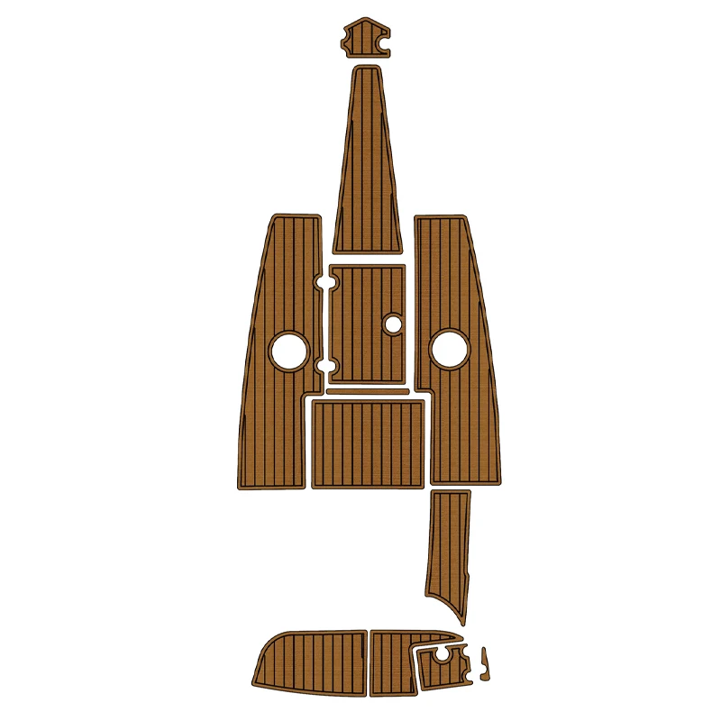 إيفا رغوة ذاتية اللصق وسادة جانبية ل 2011 Crownline 21SS قمرة القيادة منصة السباحة وسادة إيفا رغوة خشب الساج سطح السفينة الأرضيات #1