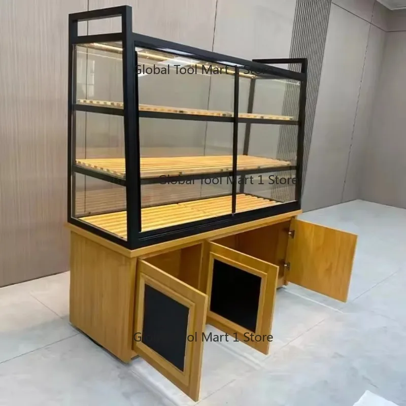 

Bakery display cabinets Hot bread racks and cake display cabinets with counters Commercial kitchen equipment