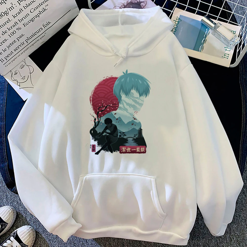 Blue Lock hoodies women sweat y2k Winter clothing sweatshirts female Fleece clothing