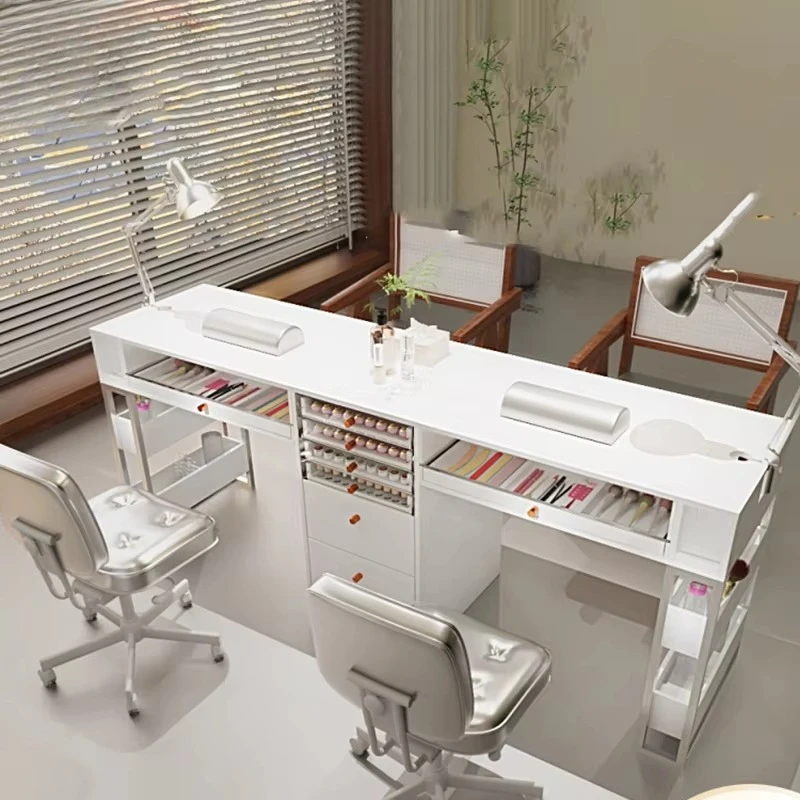 # Professional Nail Table Professional Drawers Luxury Manicurist Tables Equipment Design Mesa De Manicure Salon Home Furnishings