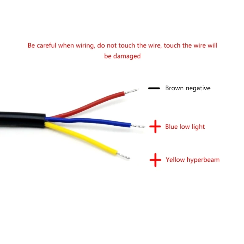 Motorbike LED Spotlight Fog Light Wiring Harness Cable Relays Wire Wired Switch High And Low Beam with Flash Controller