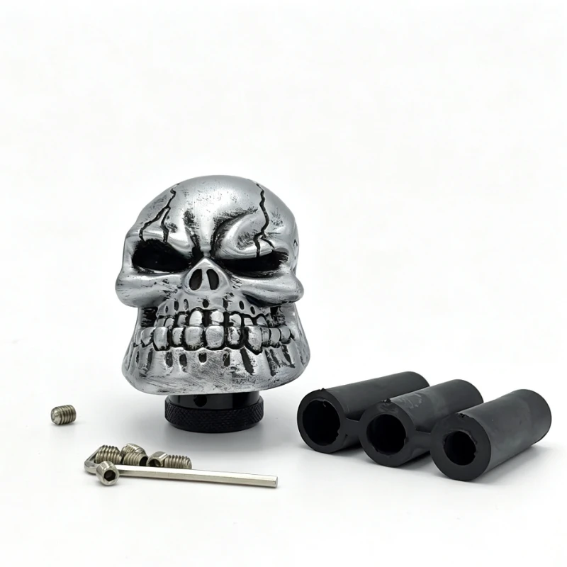 Universal Big Skull Gear Shift Knob Manual Automatic Car Shifter Stick Handle Skeleton Style Racing Interior