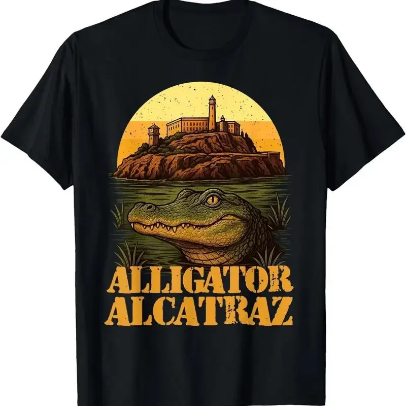 Alligator Cute Alcatraz Ice Natures Own Border Patrol T Shirt Hot