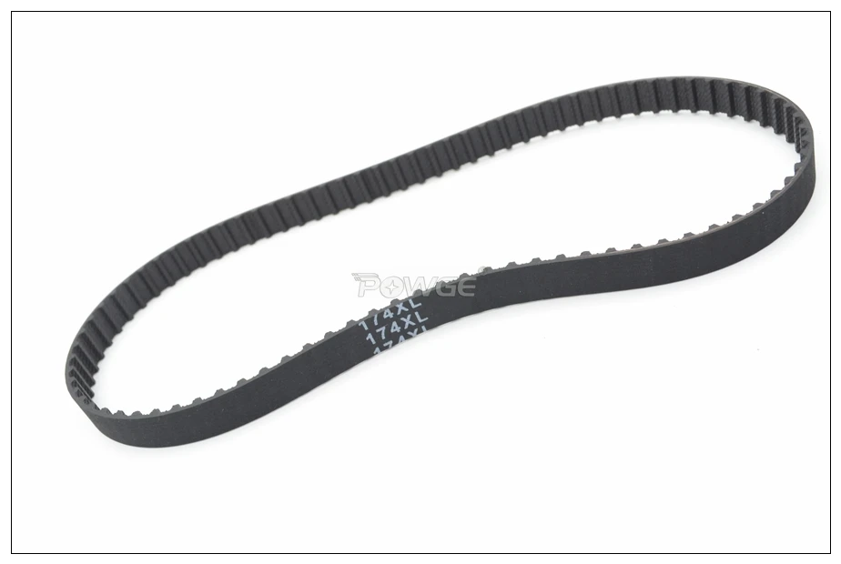 POWGE 170/172/174/176/178 XL مؤقت اشتعال W = 025 "037" مم محيط 431.8/436.88/441.96/447.04/452.1 مللي متر المطاط XL حزام بوصة شبه منحرف #2