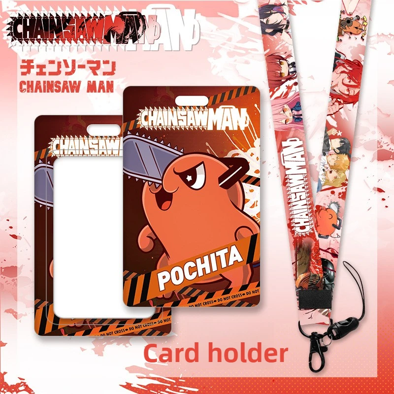 بالمنشار رجل حاملي بطاقات طالب الحرم الجامعي بطاقات الباب شارة حامل اسهم أنيمي المفاتيح سيدة العمل غطاء أوراق الاعتماد حزام الرقبة #2