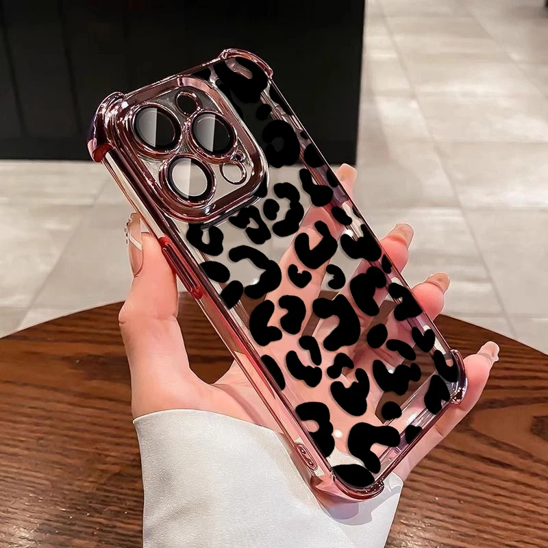 Leopard Print Pattern Case For Samsung A73 A55 A54 A53 A35 A33 A34 A25 A24 A23 A16 A15 A14 A06 A05 A04 5G Shockproof Armor Cover