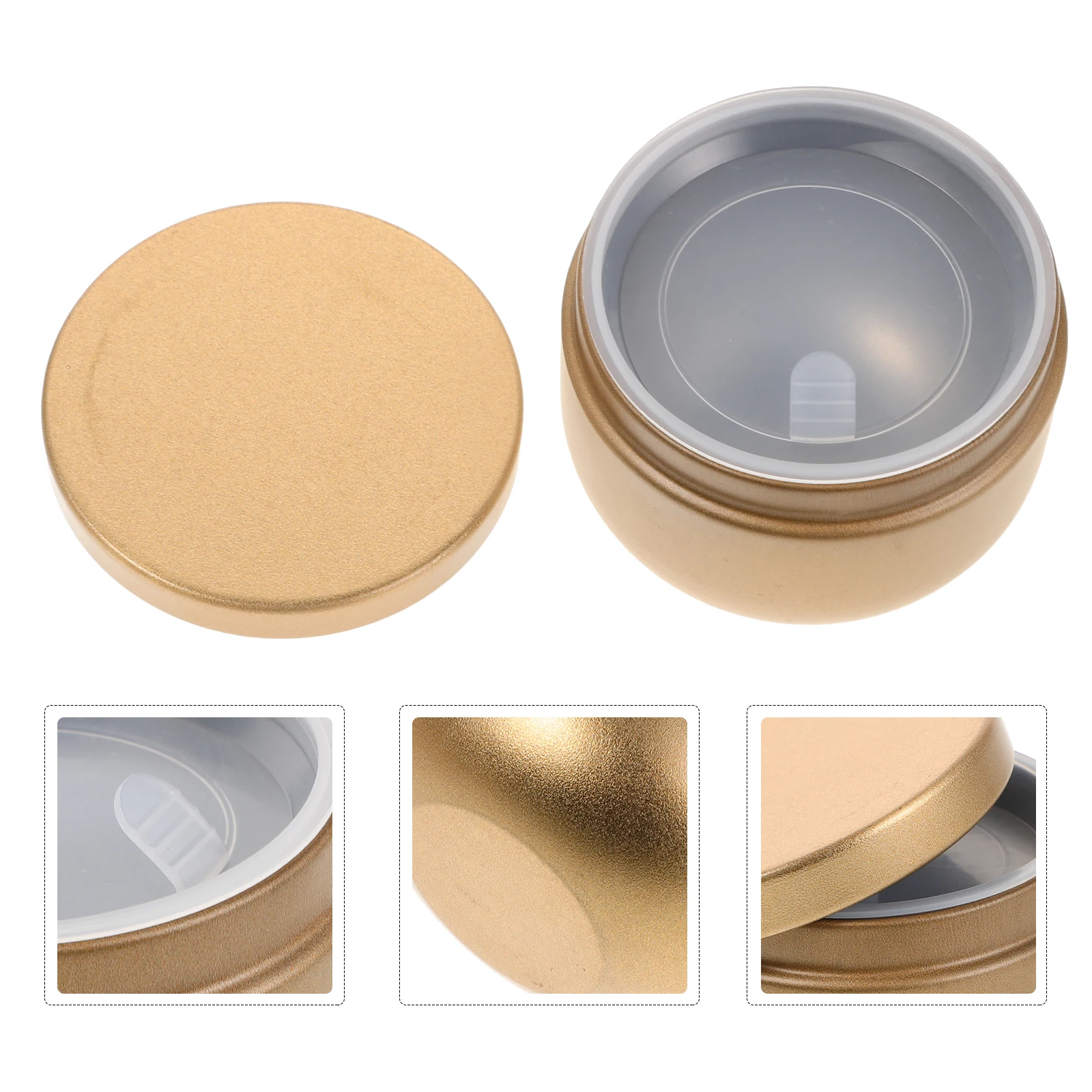 

6pcs Round Tin Cans With Lids Space-Saving Tea Storage Containers Metal Jars For Coffee Sugar Loose Leaf Tinplate Tea