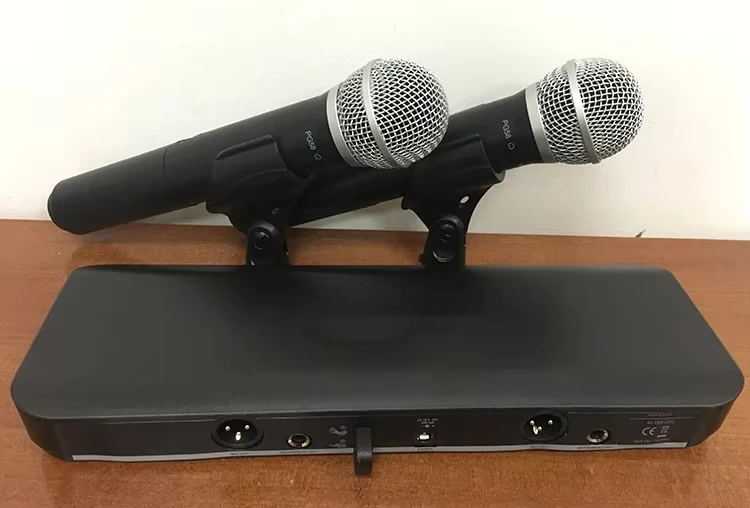 New EIF//High quality BLX288 UHF professional dual channel handheld wireless microphone suitable for karaoke stage performance