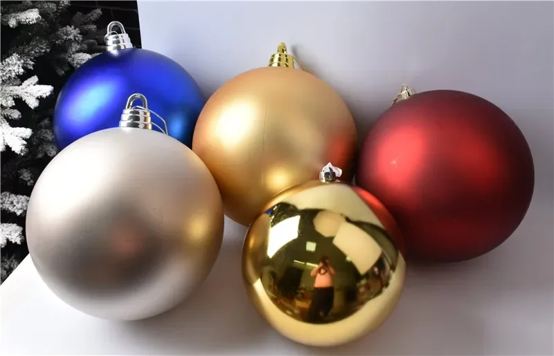 Christmas scene decoration 30cm Christmas ball bright matt ball Christmas party new product decoration hanging ball