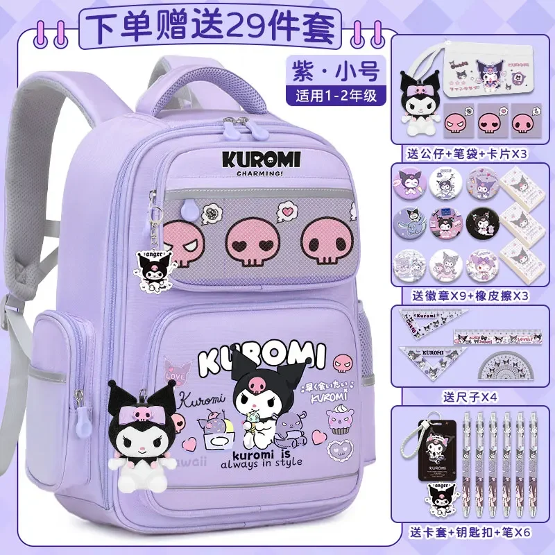 Sanrio-mochila escolar Clow M para estudiantes, bonita mochila informal y ligera con hombrera de gran capacidad con dibujos animados, novedad