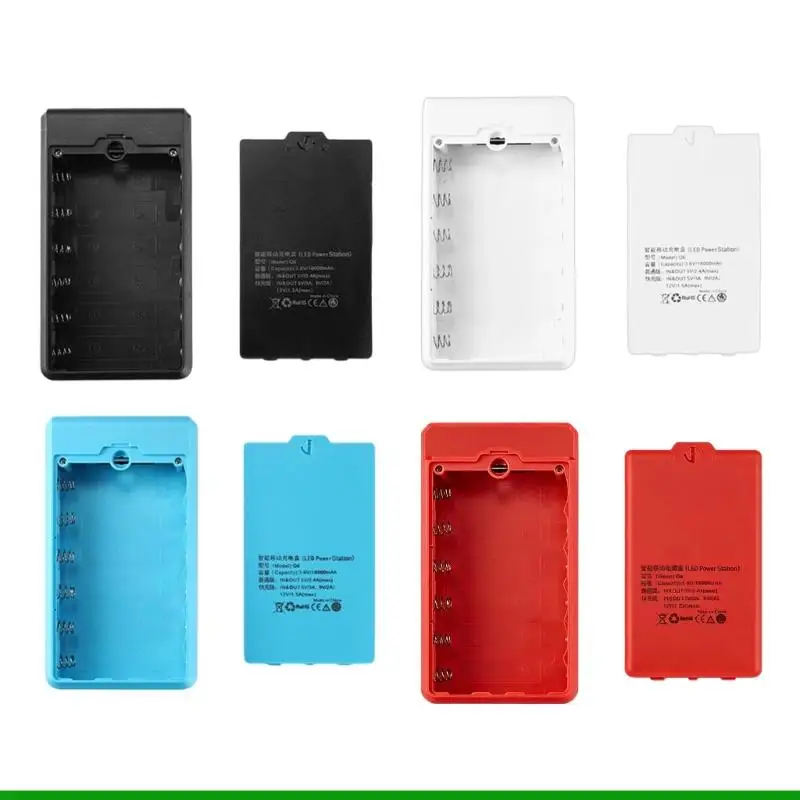U55C Not Need Welding 18650 Battery Box For 6pcs 18650 Powerbank With 5Pin USB Port